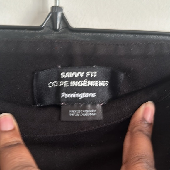 Penningtons Savvy Fit Pull On Black Dress Pants (4X) - Picture 5 of 6